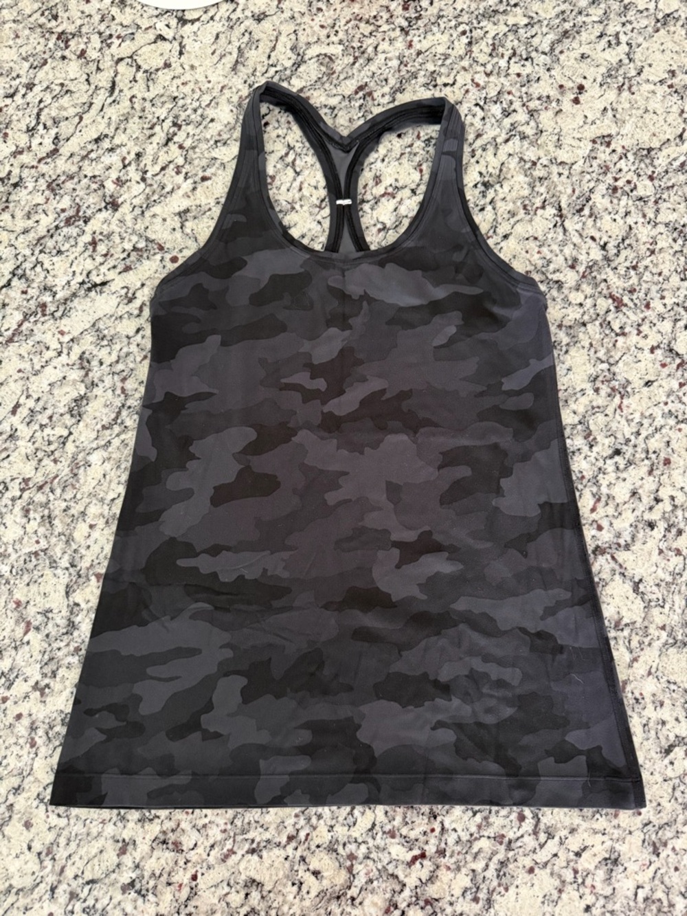 Lululemon Align Hip-Length Black Camo Racerback Tank Top